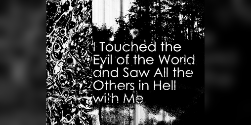 Cover image for I Touched the Evil of the World and Saw All the Others in Hell with Me