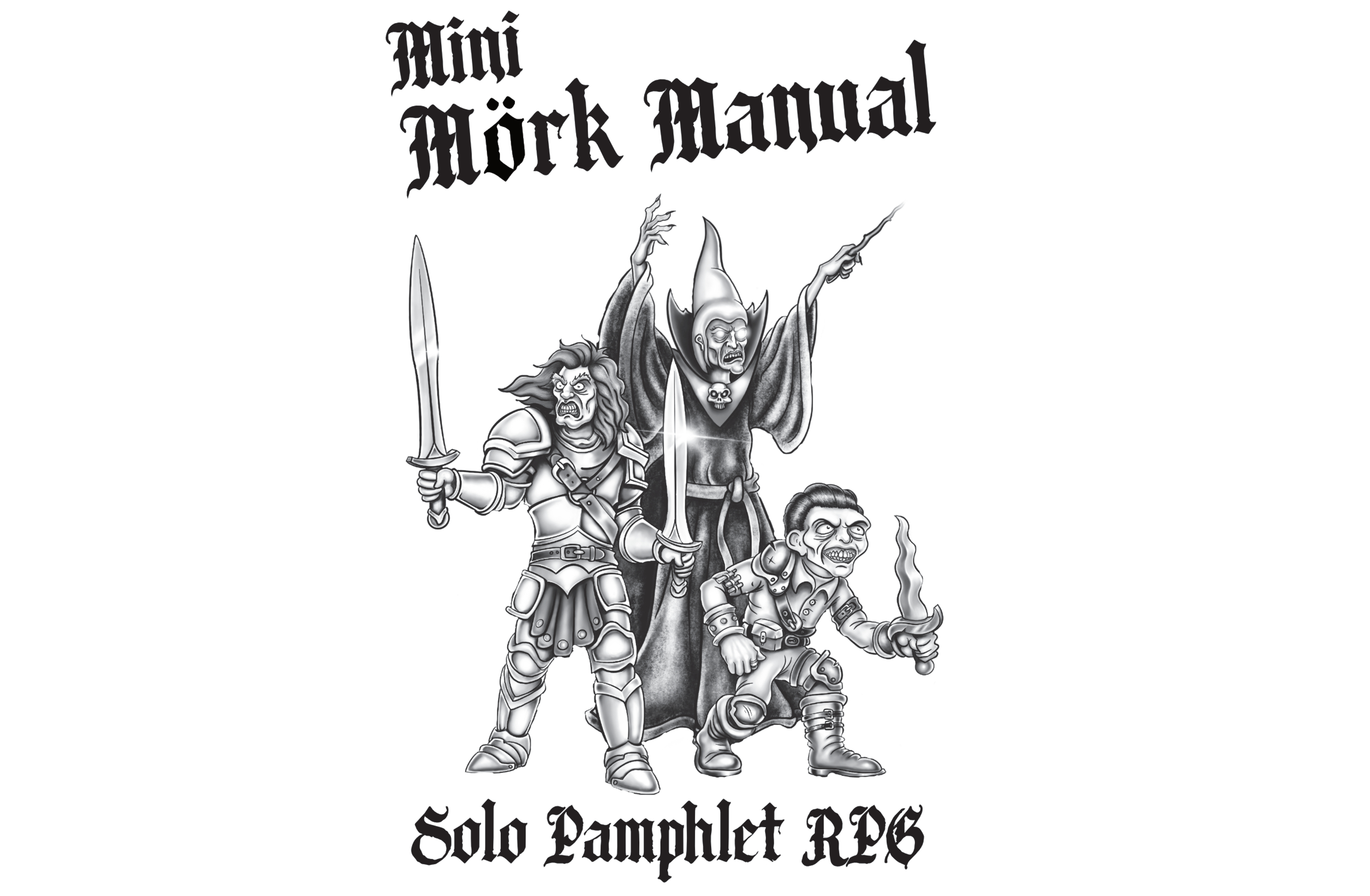 Mini Mörk Manual, a solo rpg in a pamphlet