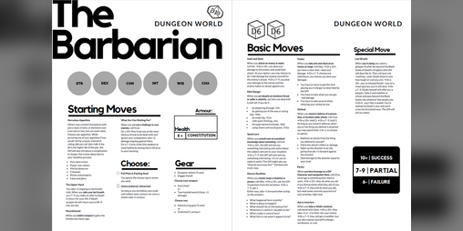 Cover image for Dungeon World Convention Sheets