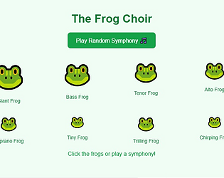 Frog Symphony Clicker
