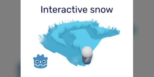 Cover image for Deformable (Interactive) snow GODOT 4