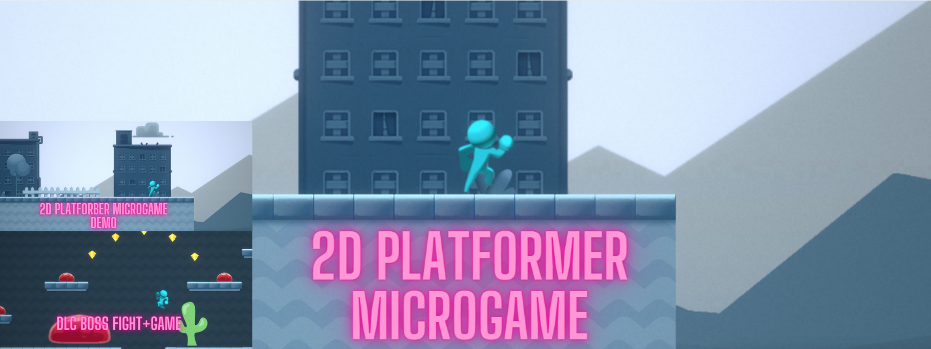 2d platformer microgame DEMO + 2d platformer microgame + DLC BOSS FIGHT+GAME