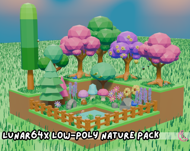 Lunar64x Low-Poly Nature Pack