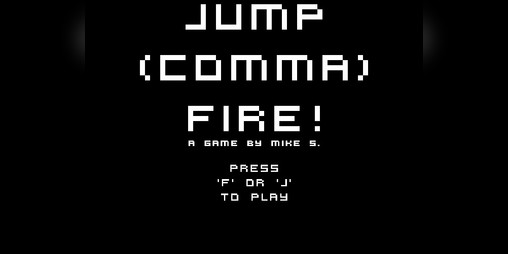 Cover image for JUMP (comma) FIRE!