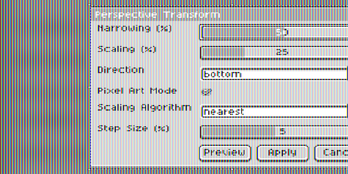 Cover image for One-Point Perspective Selection Transform for Aseprite