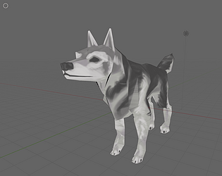 Low Poly Dog Type 2