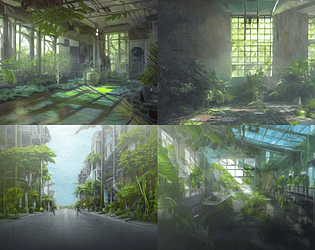 Water-Powered Solarpunk City Pack: 10 Visual Novel Backgrounds by Rachel  Chen