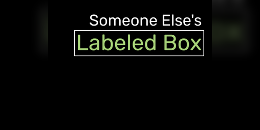 Cover image for Someone Else's Labeled Box