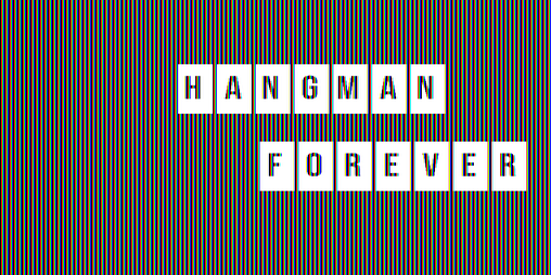 Cover image for Hangman Forever