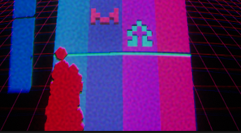 Neonwave space game feel prototype