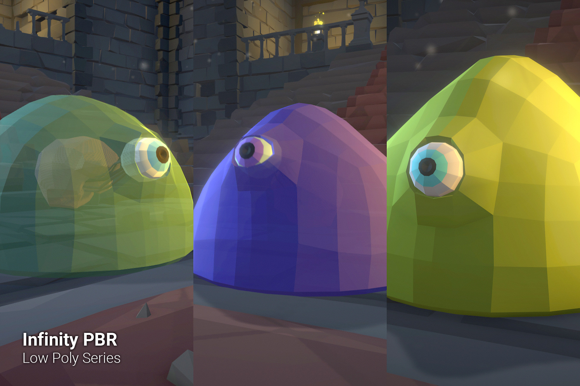 Low Poly Character - Slime - Fantasy RPG - Unity
