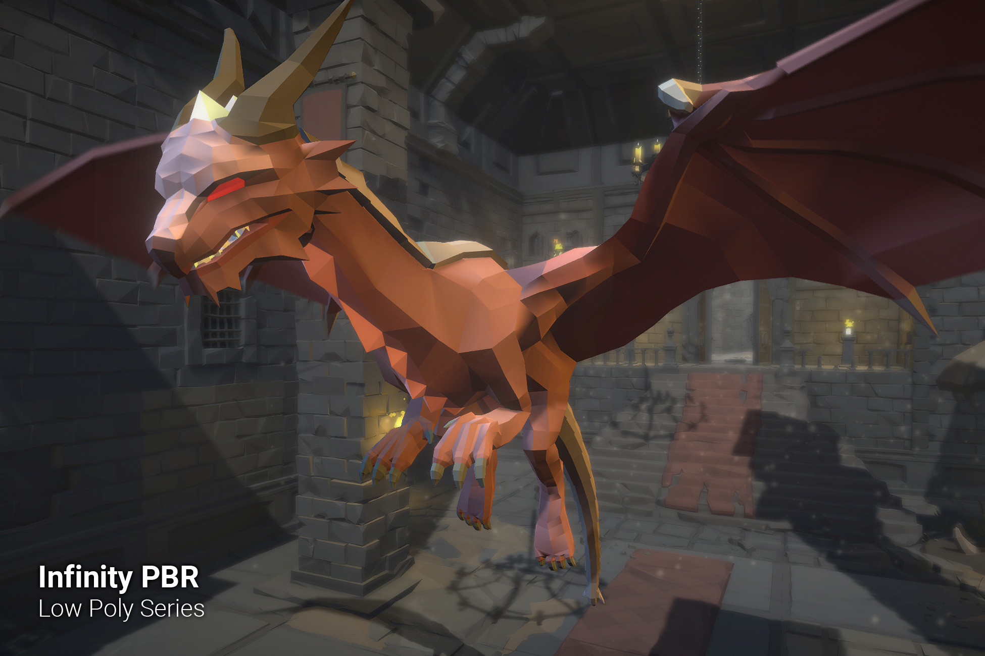 Low Poly Character - Dragons - Fantasy RPG - Unity