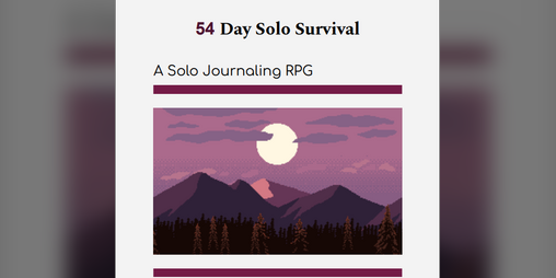 Cover image for 54 day solo survival