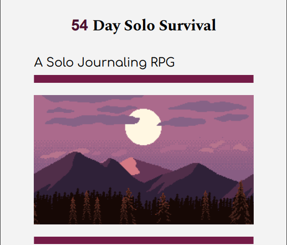Cover image for 54 day solo survival