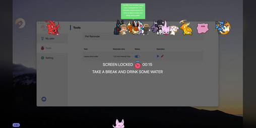 Cover image for Water Reminder By Desktop Pets
