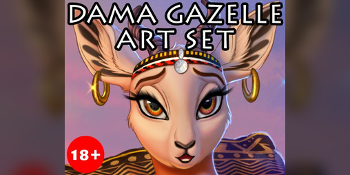 Cover image for Dama Gazelle - art set