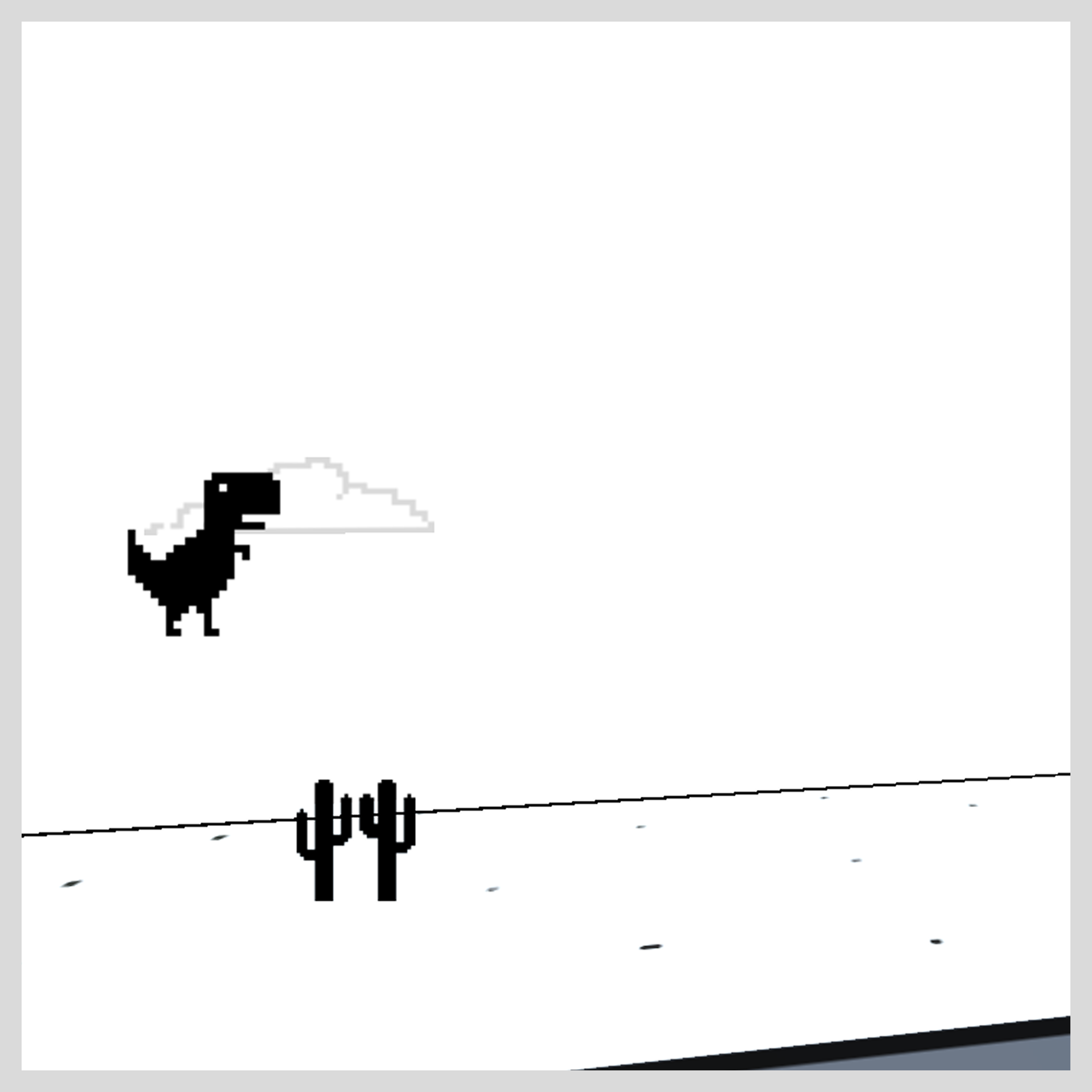 Dino Chrome 3d By Pgs1000