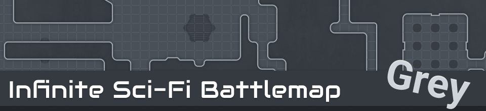 Infinite SciFi Battlemap - Grey