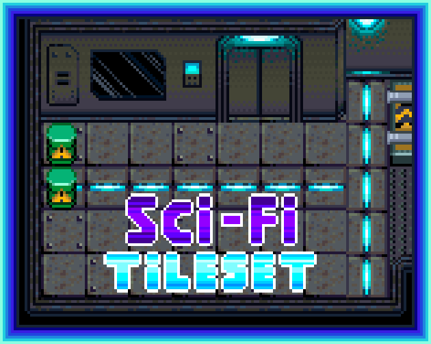 Sci Fi Tileset 16x16 By Vivicat