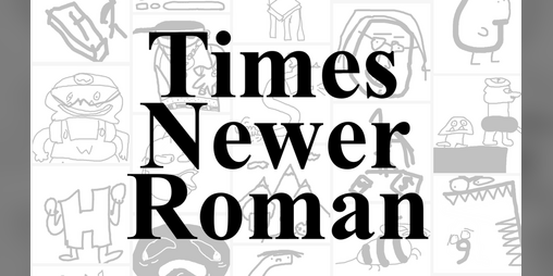 Cover image for Times Newer Roman