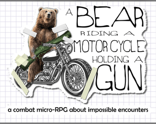 A Bear Riding a Motorcycle Holding a Gun   - This is definitely its ultimate form. 