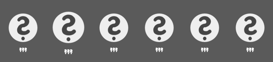 journal question mark icons