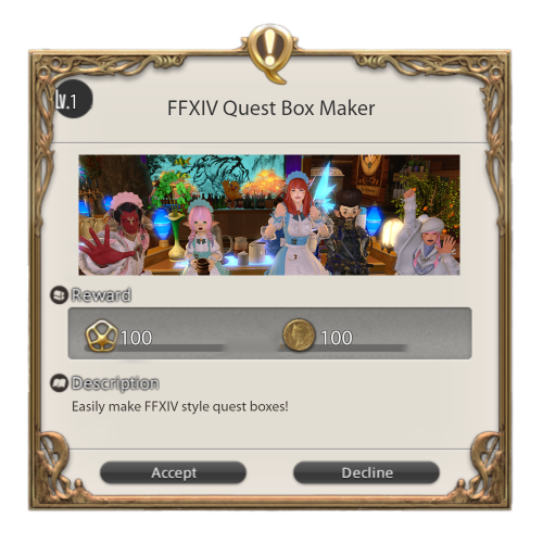 FFXIV Quest Box Maker