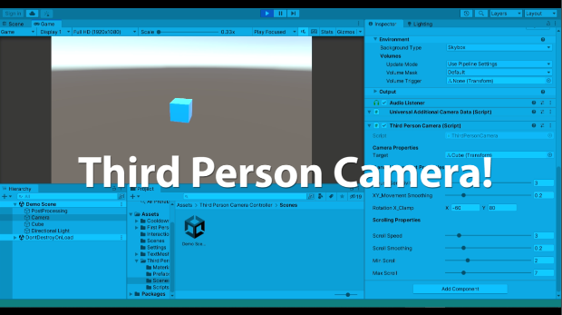 FREE Third Person Camera Controller - Unity Asset