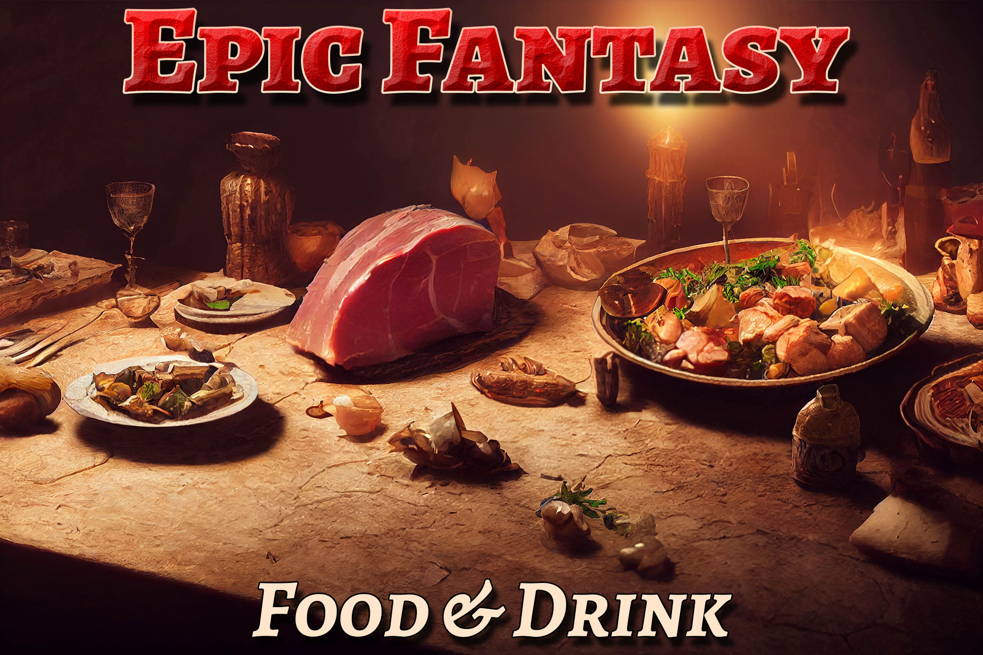 Epic Fantasy RPG Icons - Food & Drink