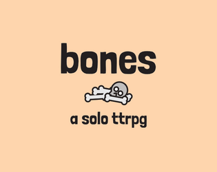 bones   - a solo business card ttrpg 
