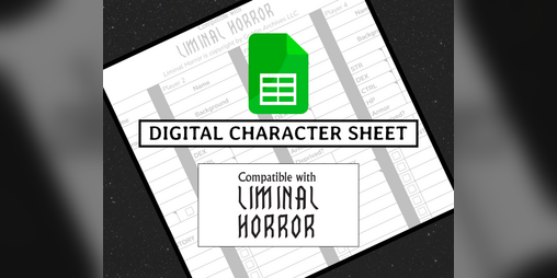 Cover image for Liminal Horror Digital Character Sheet (Portrait)