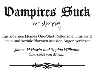 Vampires Suck At Shopping (Deutsch)  