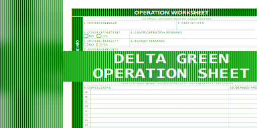 Cover image for Delta Green Operation Notesheet