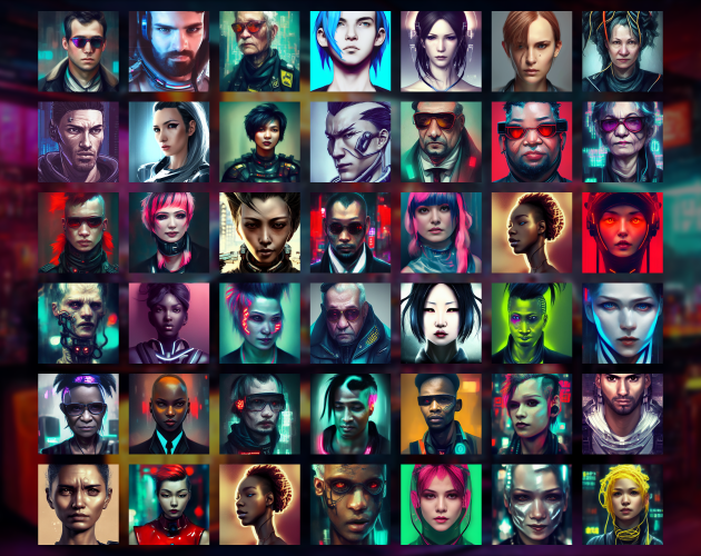 Cyberpunk Avatar Portraits Pack By Magory