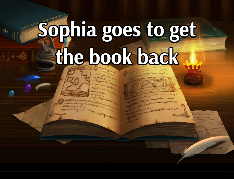 Cover image for Sophia goes to get the book back