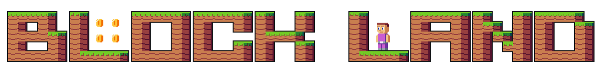 Block Land - 16x16 Mario/Minecraft-like Platformer Assets Tileset (CC0, Free)