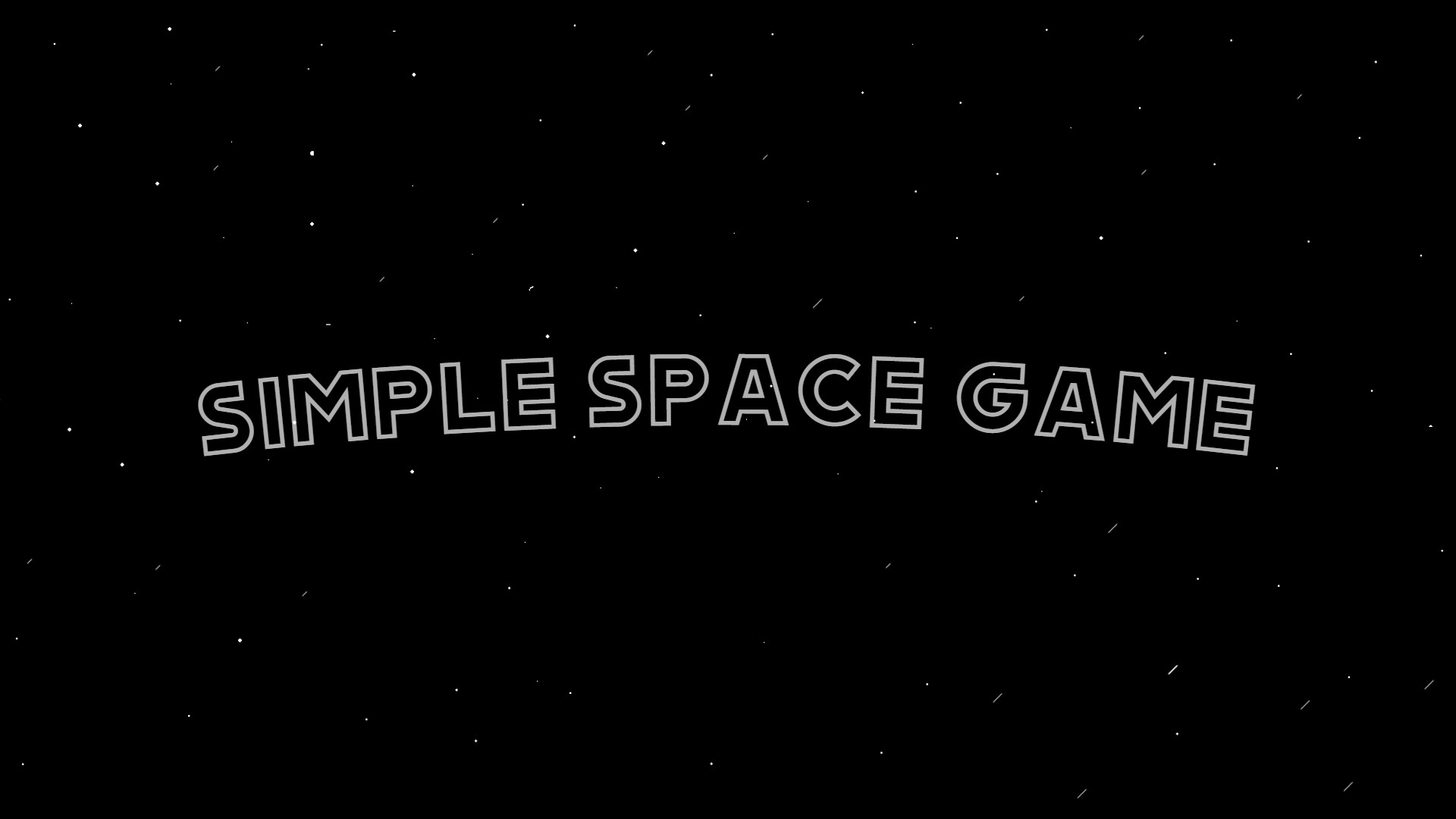 Simple Space Game