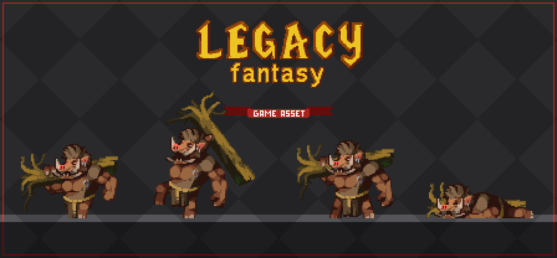 Fantasy Enemy - Boar Warrior