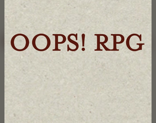 Only one page system RPG  