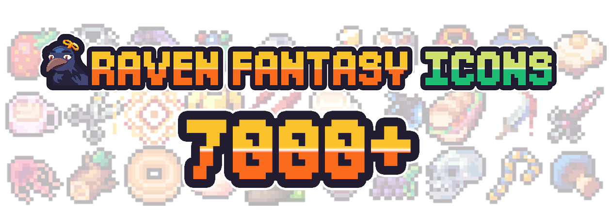 Raven Fantasy Icons - RPG Icons, Pixel Art Icons, Textures and Sprites