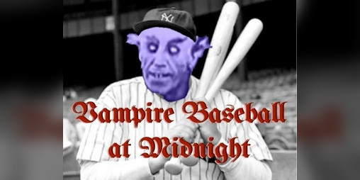 Cover image for Vampire Baseball at Midnight