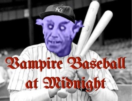 Cover image for Vampire Baseball at Midnight