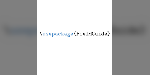 Cover image for Lancer Field Guide to Field Guides (LaTeX)