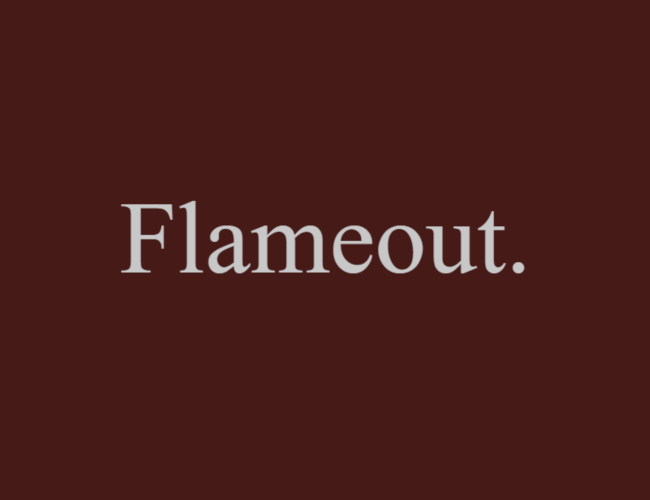 Cover image for Flameout