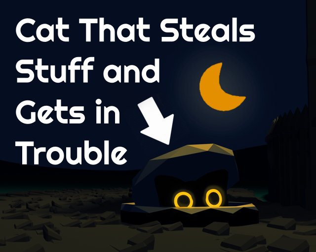 Cat That Steals Stuff and Gets in Trouble by pizzart