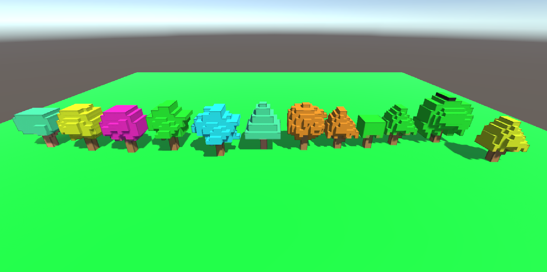 Low Poly Voxel Trees by Xyphien