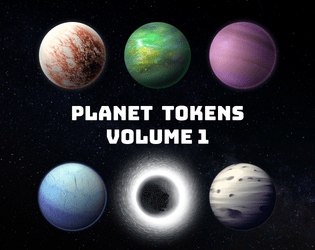 Planet Tokens - Volume 1   - Sci-Fi tabletop RPG asset pack 