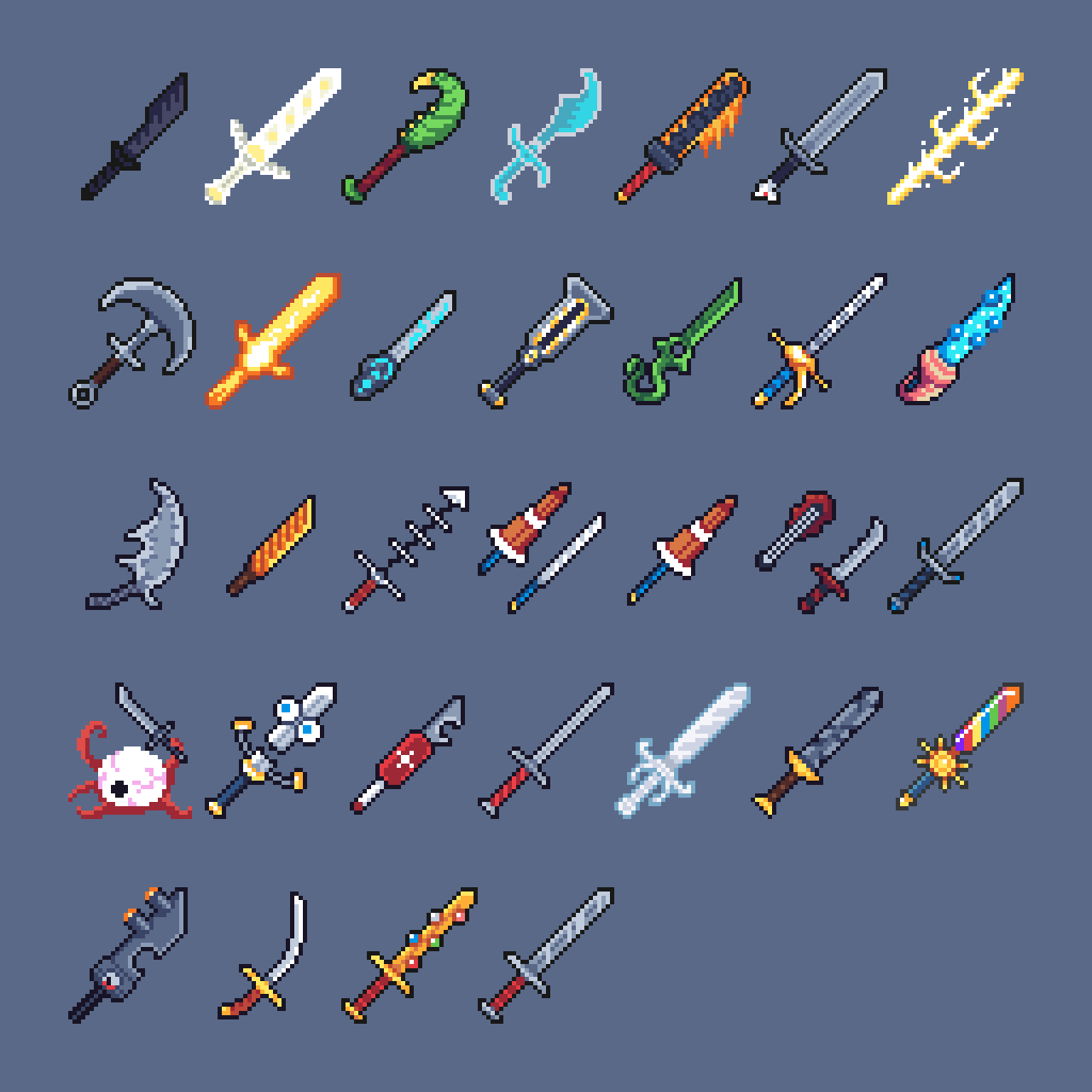 Swordtember 2021 FREE PACK by everlyspixelsandpens