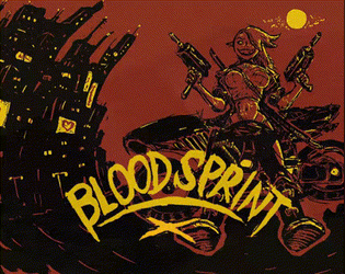 BLOODSPRINT X   - TTRPG Pamphlet : Cyberpunk + Vampires + Bikers 