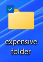 an expensive folder